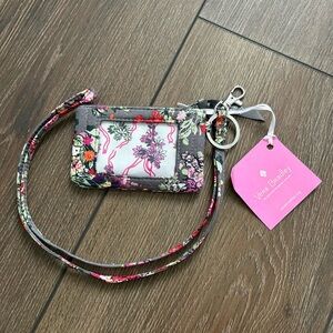 NWT Vera Bradley card holder with lanyard!